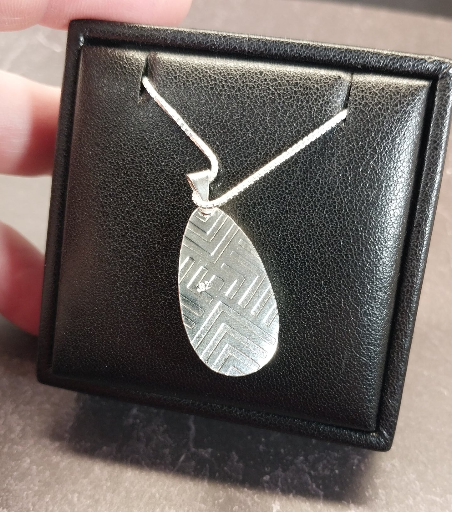 Petrified Wood Sterling Silver Necklace, Arizona Opalized Petrified Wood