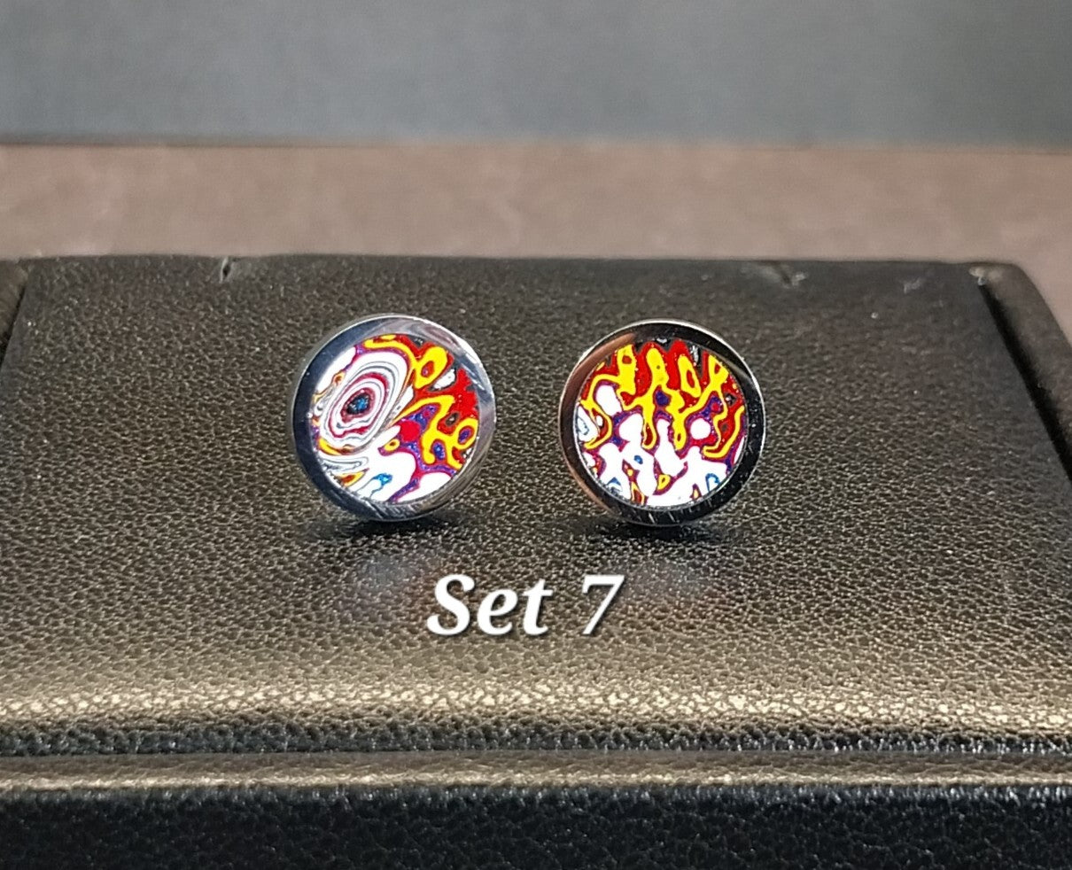 Fordite Earrings in Stainless Steel, Pick Your Set, ET124
