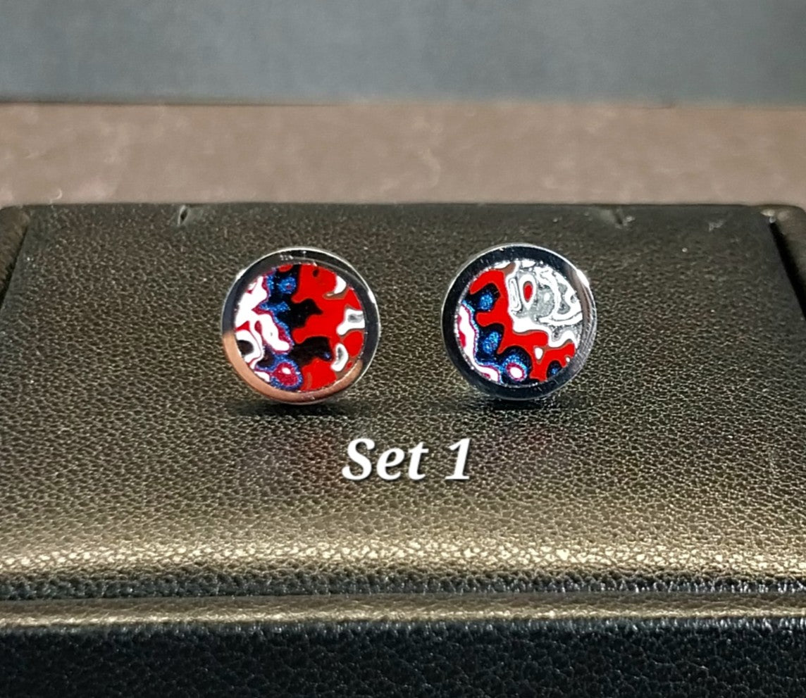 Fordite Earrings in Stainless Steel, Pick Your Set, ET124