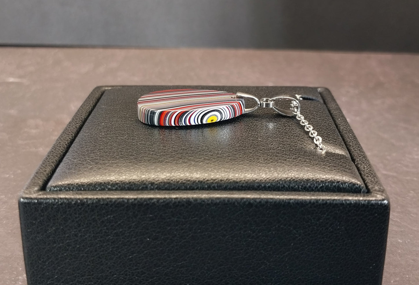Fordite Necklace, Fordite Necklace Jewelry, USA Handmade, Recycled EB29
