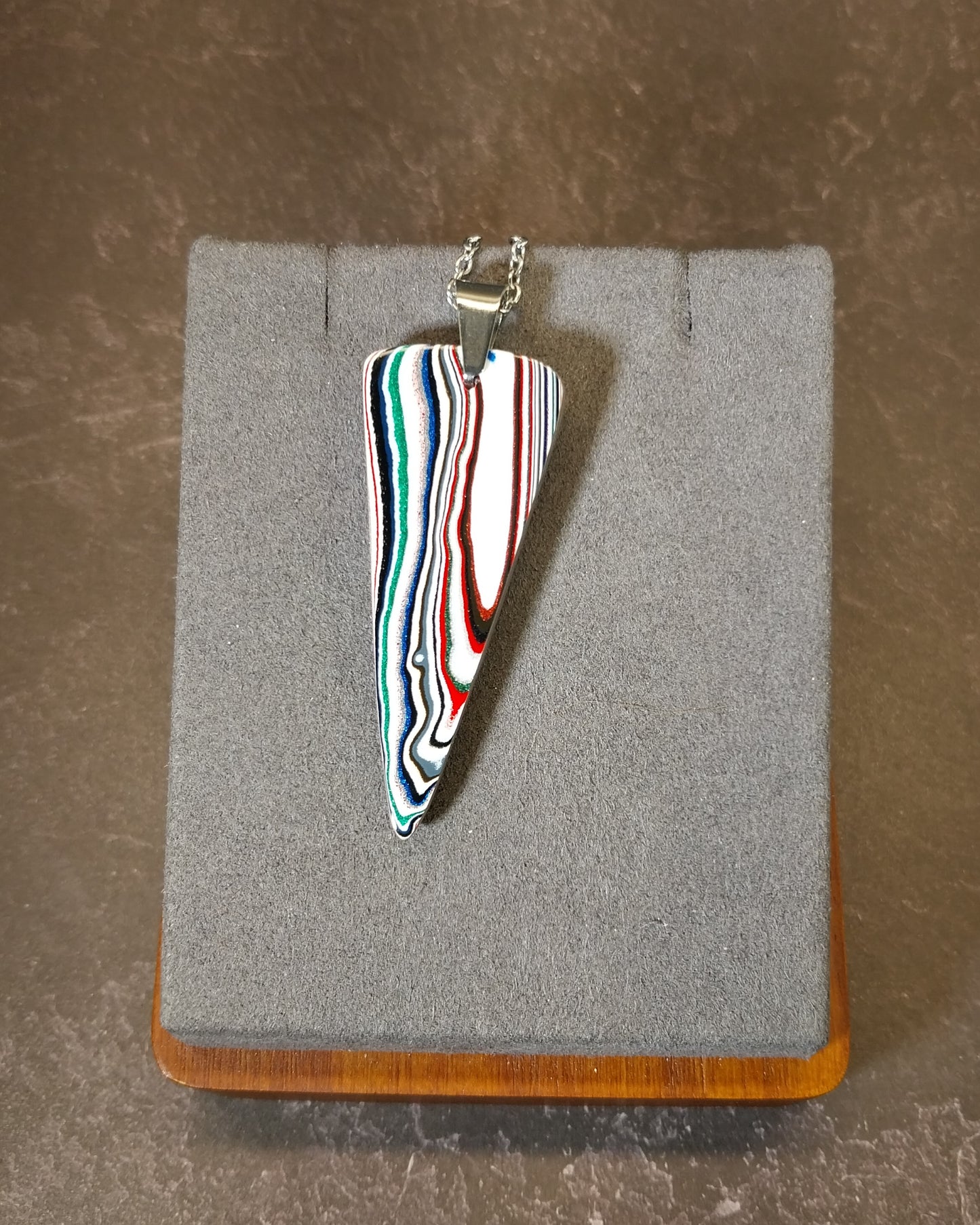 Big Rig Fordite Necklace with Included Chain