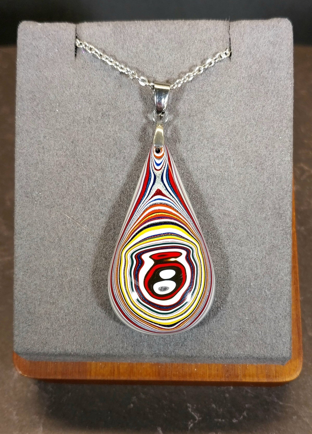 Handcrafted Fordite Necklace, Legit Cool Jewelry