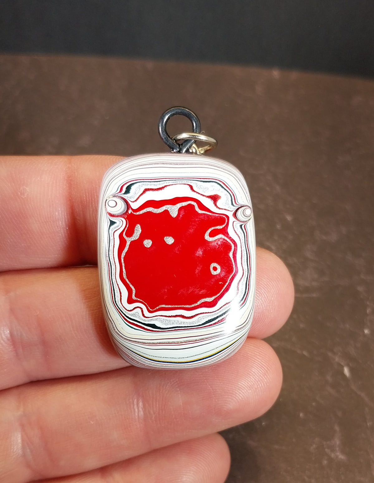 Fordite Keychain, Automotive Gift, Car Lover Gift, ET323