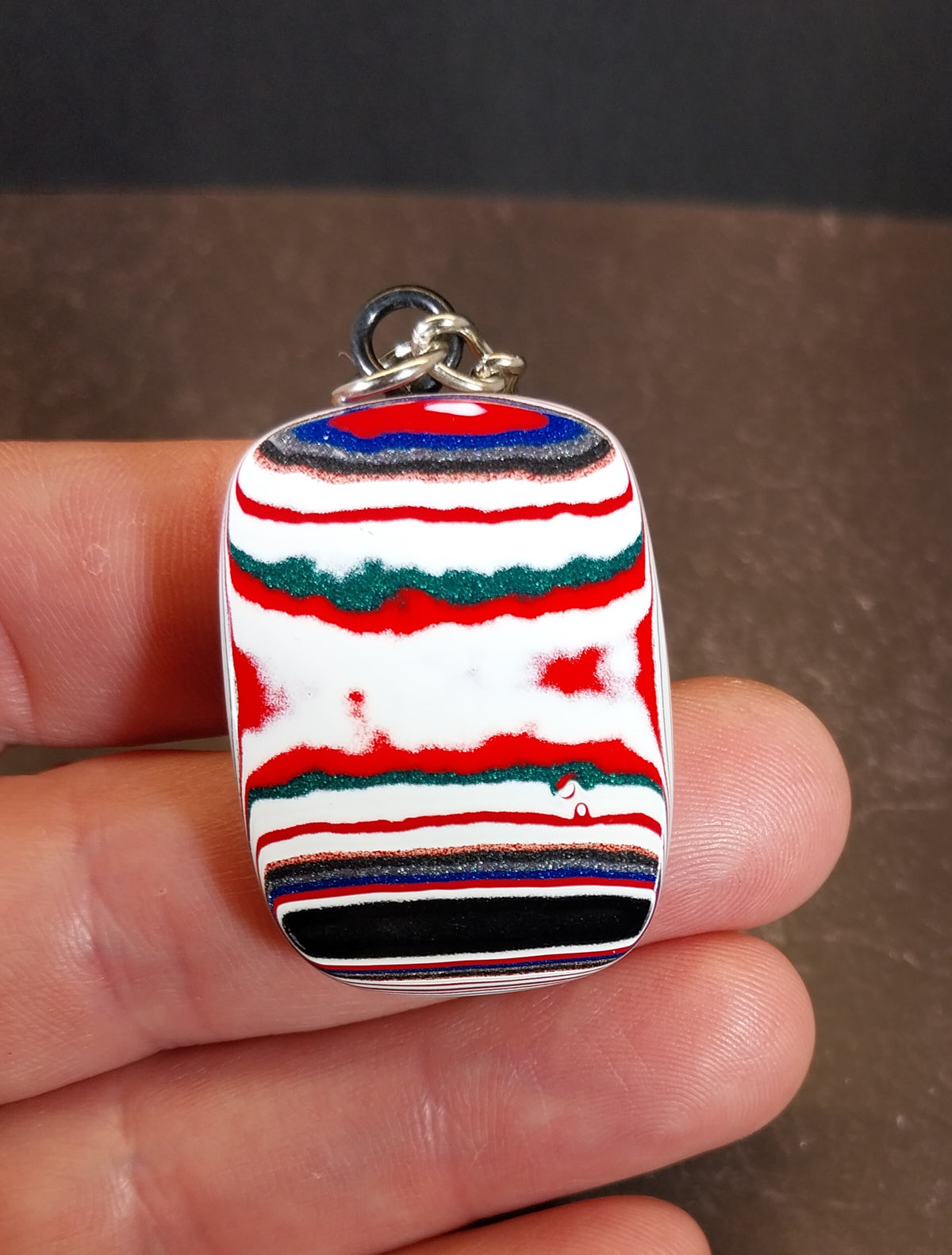 Fordite Keychain, Automotive Gift, Car Lover Gift, ET323