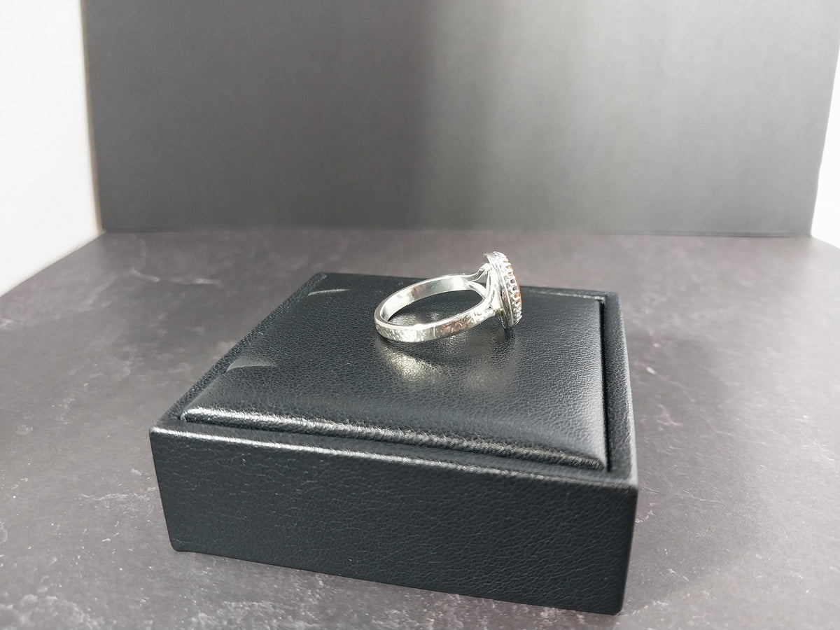 Lake Superior Agate Wisconsin Found, Solid Silver Ring Size 8