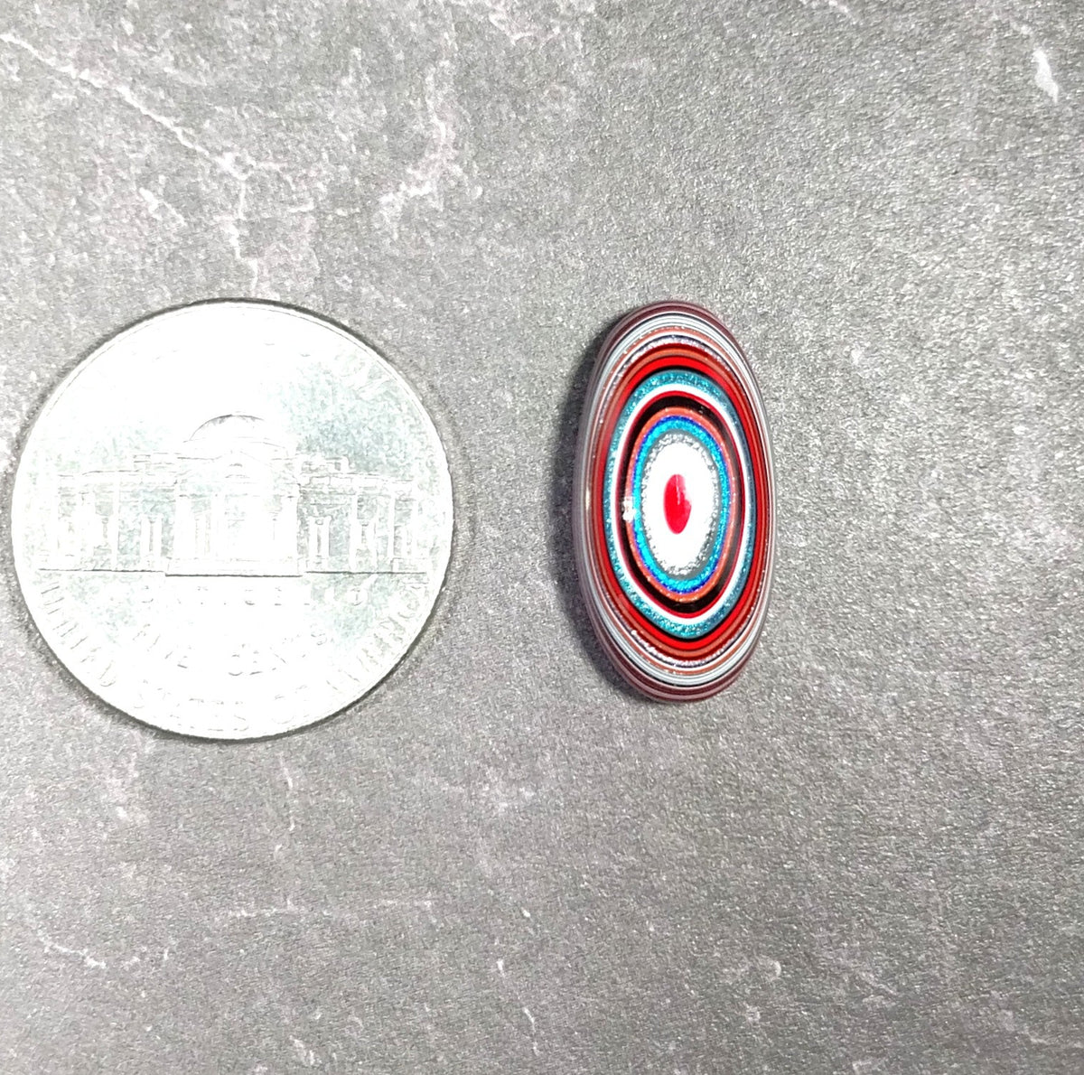 Fordite Cabochon Oval Cut Toledo Ohio Fordite
