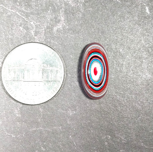 Fordite Cabochon Oval Cut Toledo Ohio Fordite
