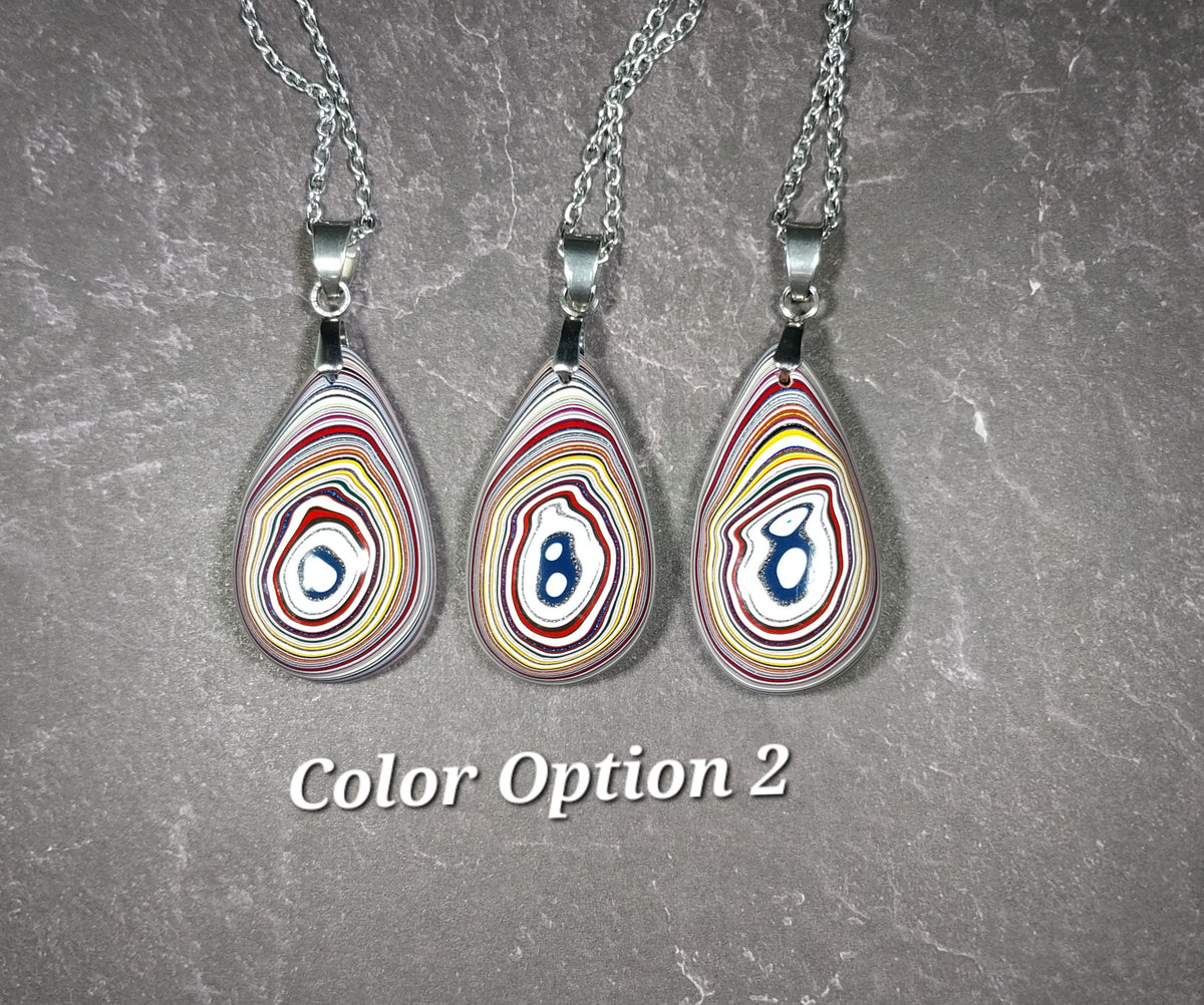 Fordite Necklaces Choose Your Color Option