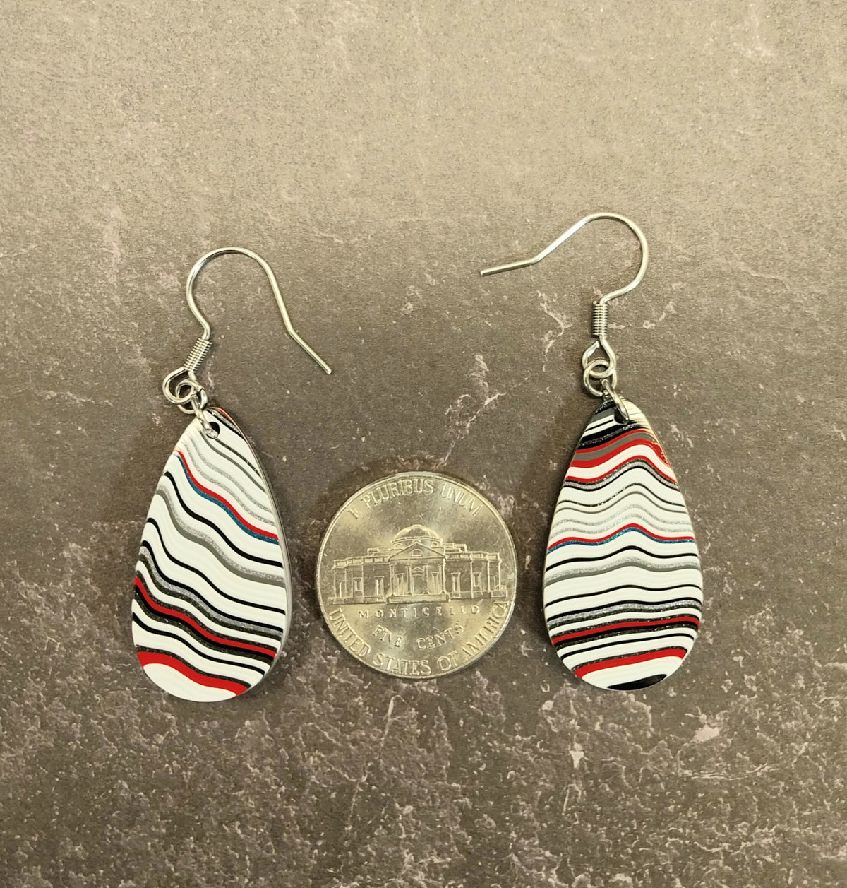 Fordite Earring Surgical Steel EB81