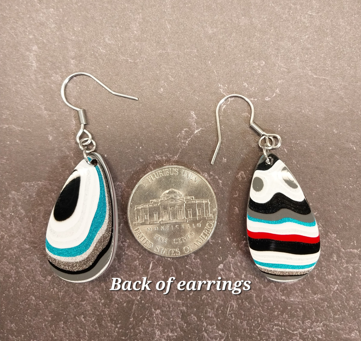 Fordite Earring Surgical Steel EB81