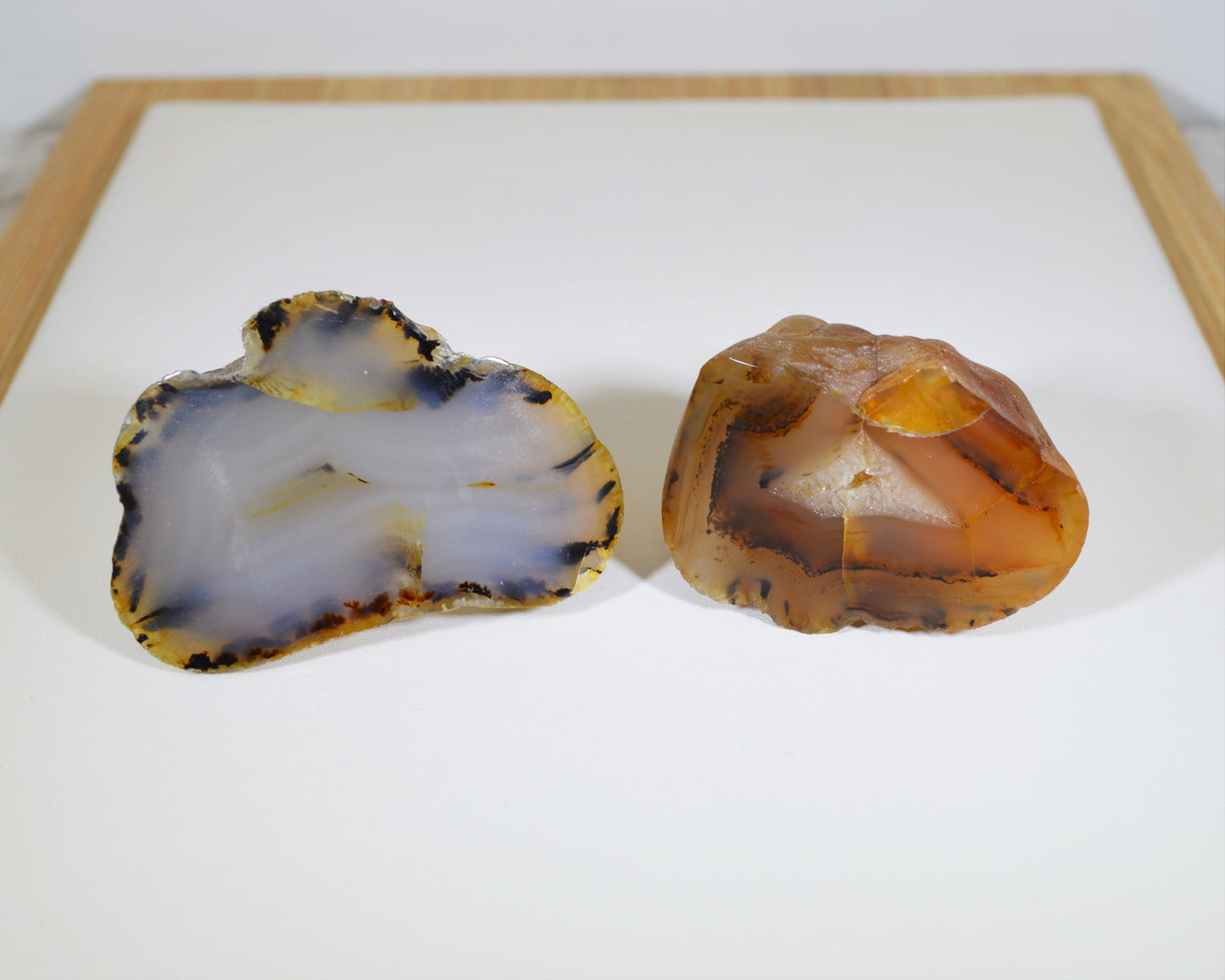 Montana Agate, Polished Pair, Polished Montana Agate