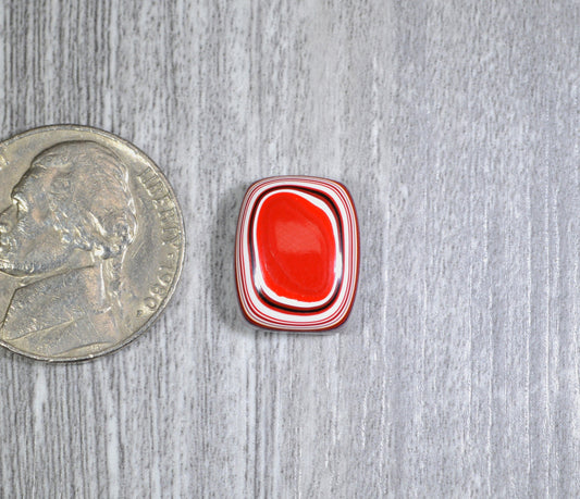 Fordite Cabochon, SMALL Polished Fordite Gemstone, Square Cabochon, Ring Stone, Jeweler Cabochon, Metalsmitih Cabochon