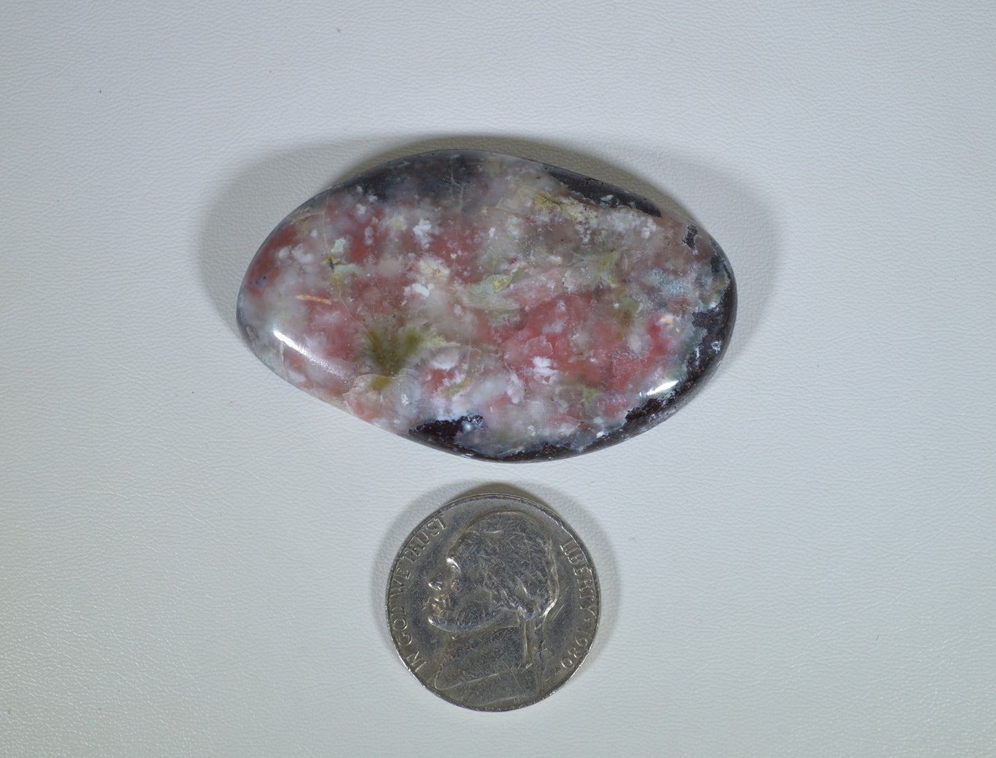 Lake Superior Prenhite, Mineral Specimen, Pink Prehnite, Copper Bearing