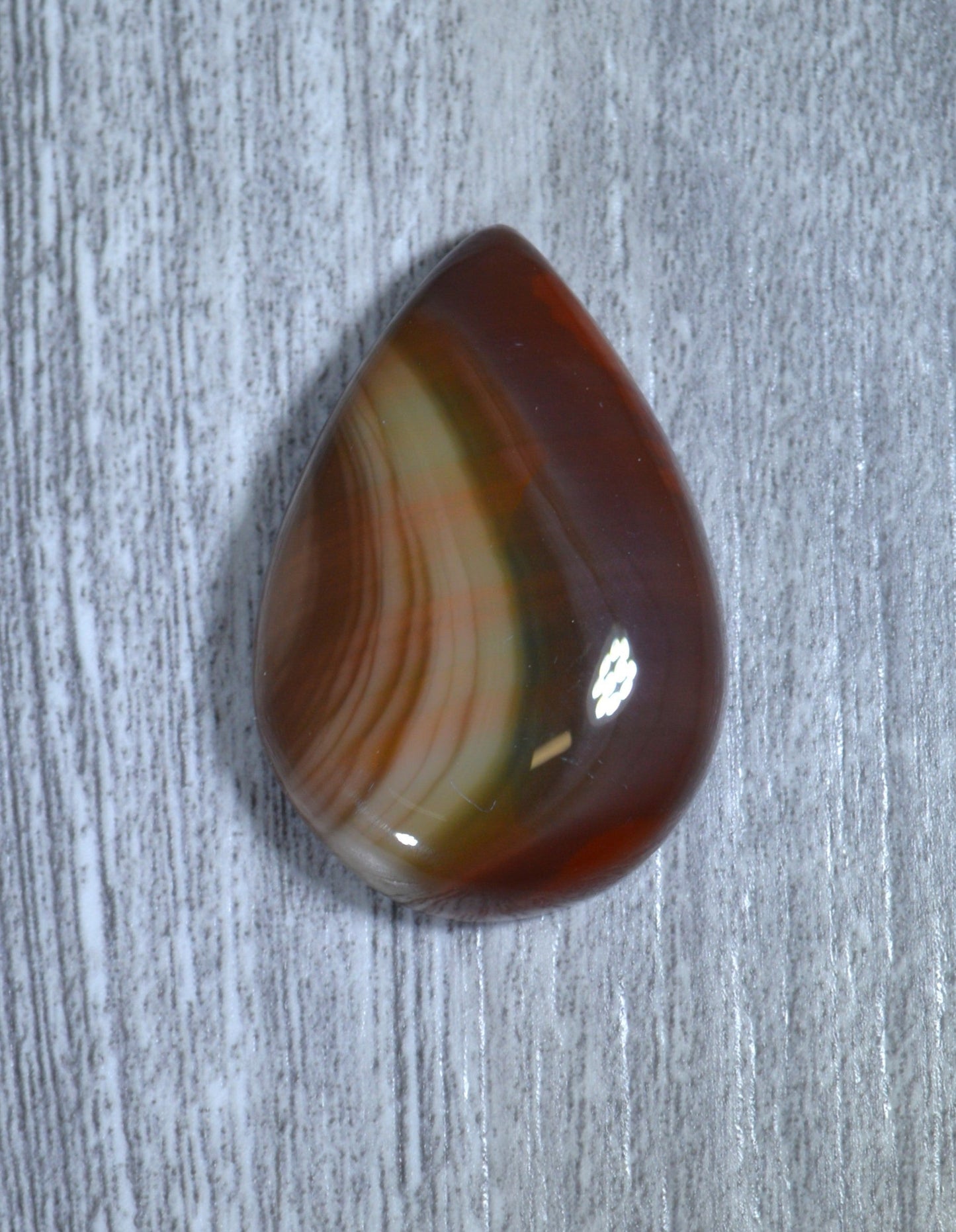 Royal Imperial Jasper Cabochon, Earth Tones, Teardrop Cabochon for Wire Wrapping, Jewelry Making