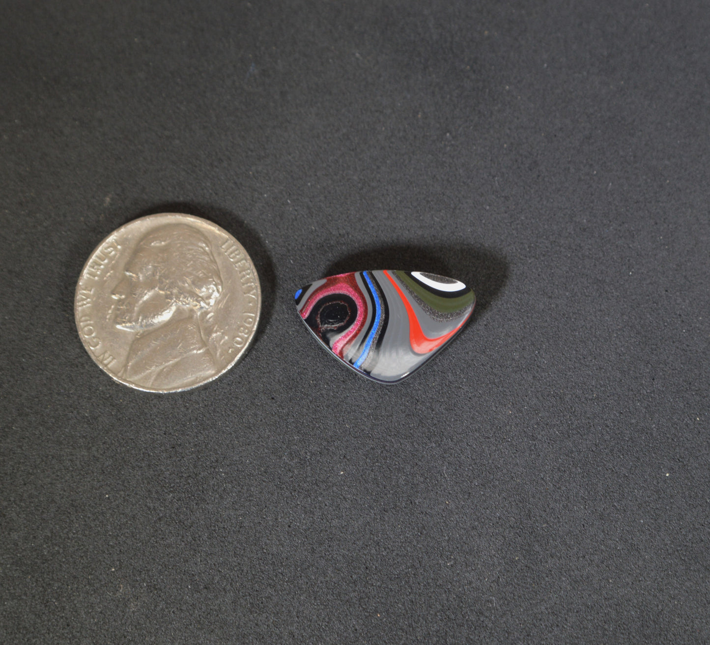 Fordite Cabochon, Fordite, Polished Fordite, Freeform EB95