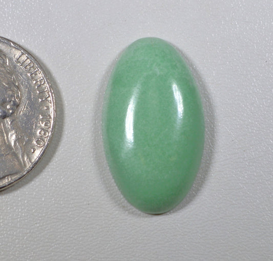 Variscite Cabochon, Lucin Utah Variscite, Pastel Green Cabochon, Green Oval Pendant Cabochon