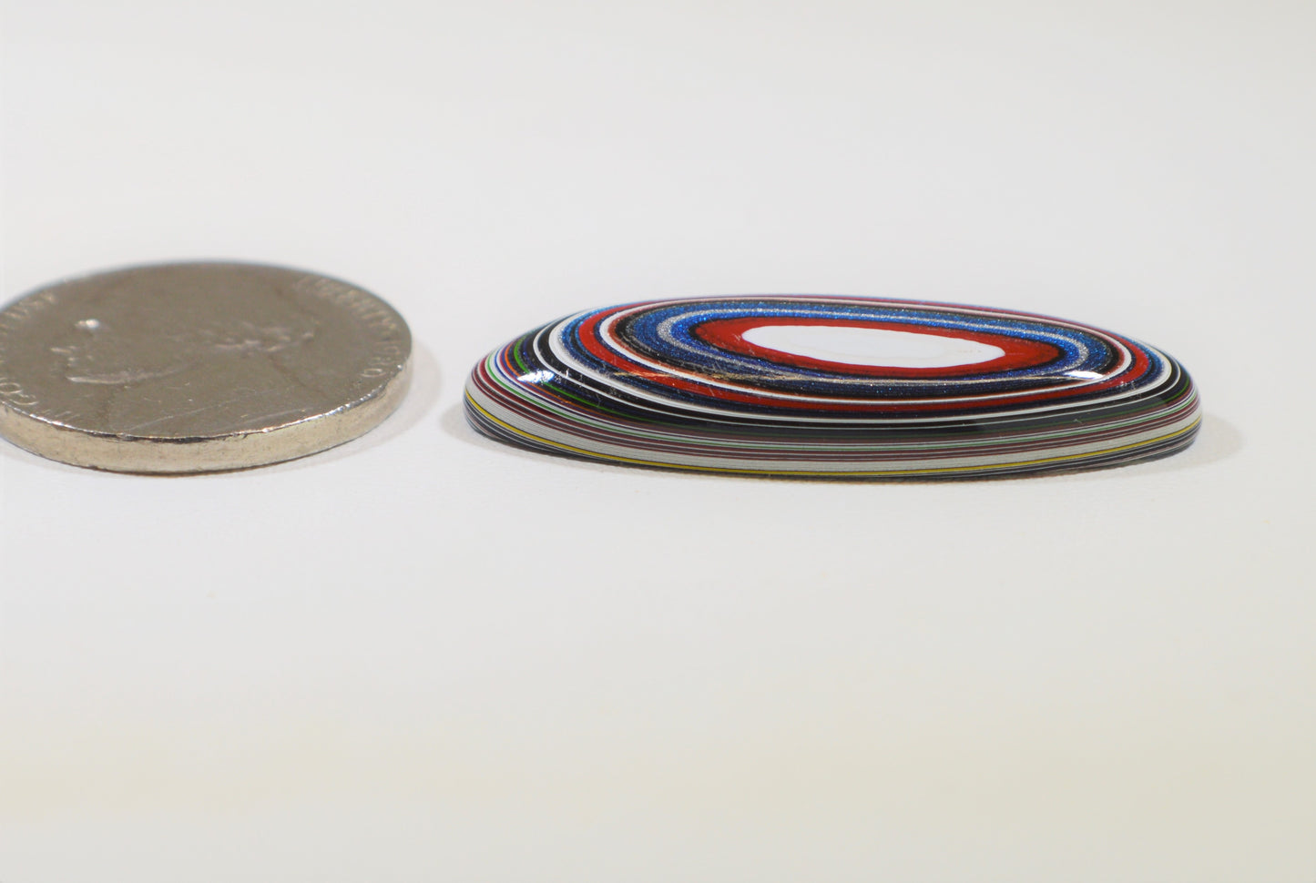 Fordite Cabochon, Lare Oval, Polished Fordite Cabochon , EB60