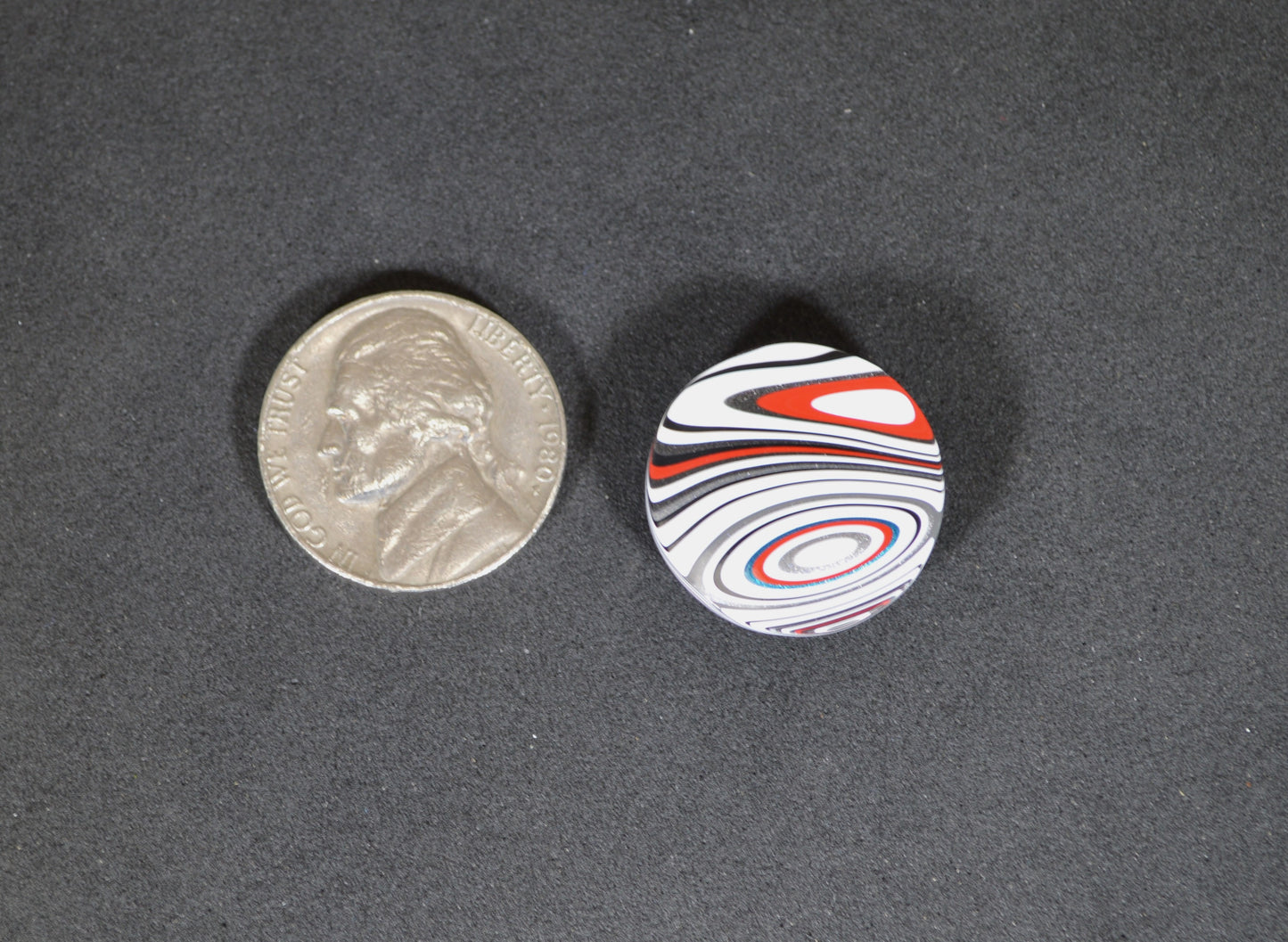 Fordite Cabochon, 19.6 x 5.1 mm, Polished Oval Cabochon  EB3