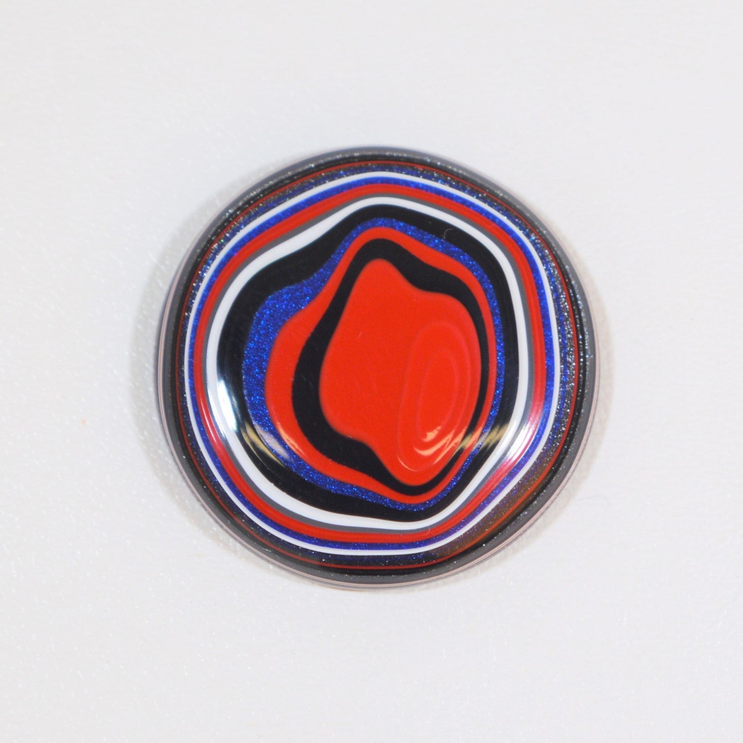 Fordite Cabochon, Domed Round, Fordite, Cabochon  EB92