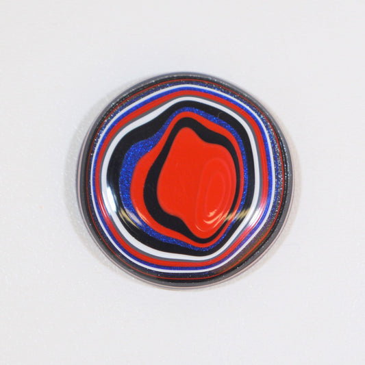 Fordite Cabochon, Domed Round, Fordite, Cabochon  EB92