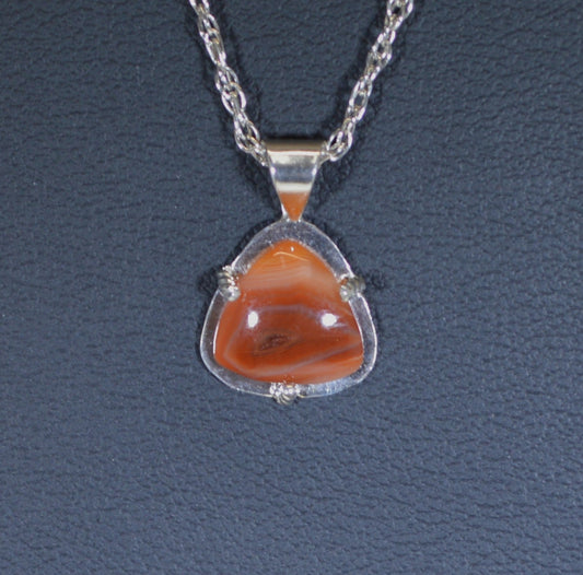 Tiny Lake Superior Agate Necklace, Lake Superior Agate, Necklace, W/O