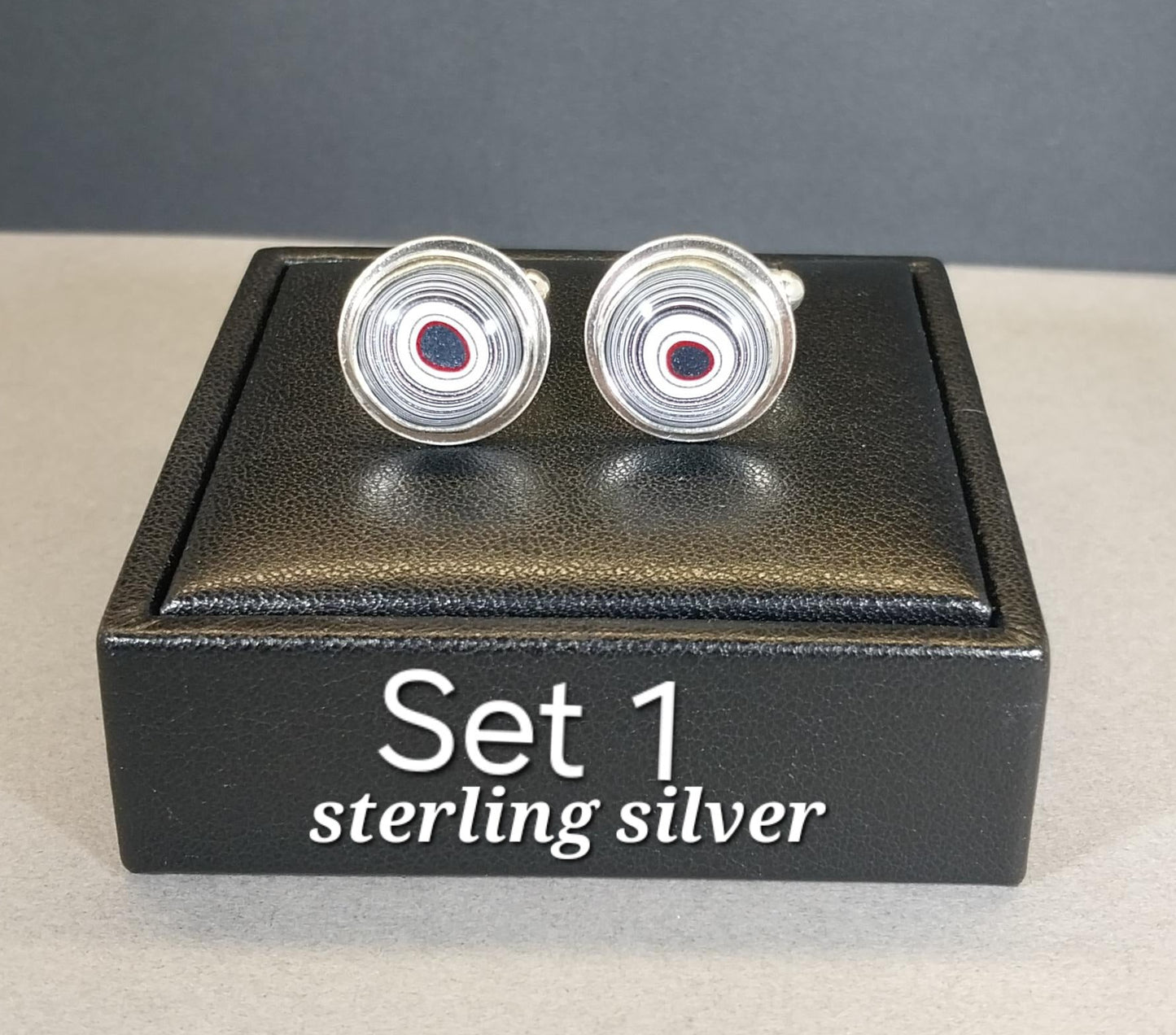 Michigan Fordite Cuff link, Silver or Steel You Pick, Fordite Cufflink, Great Patterns, American Detroit  Agate