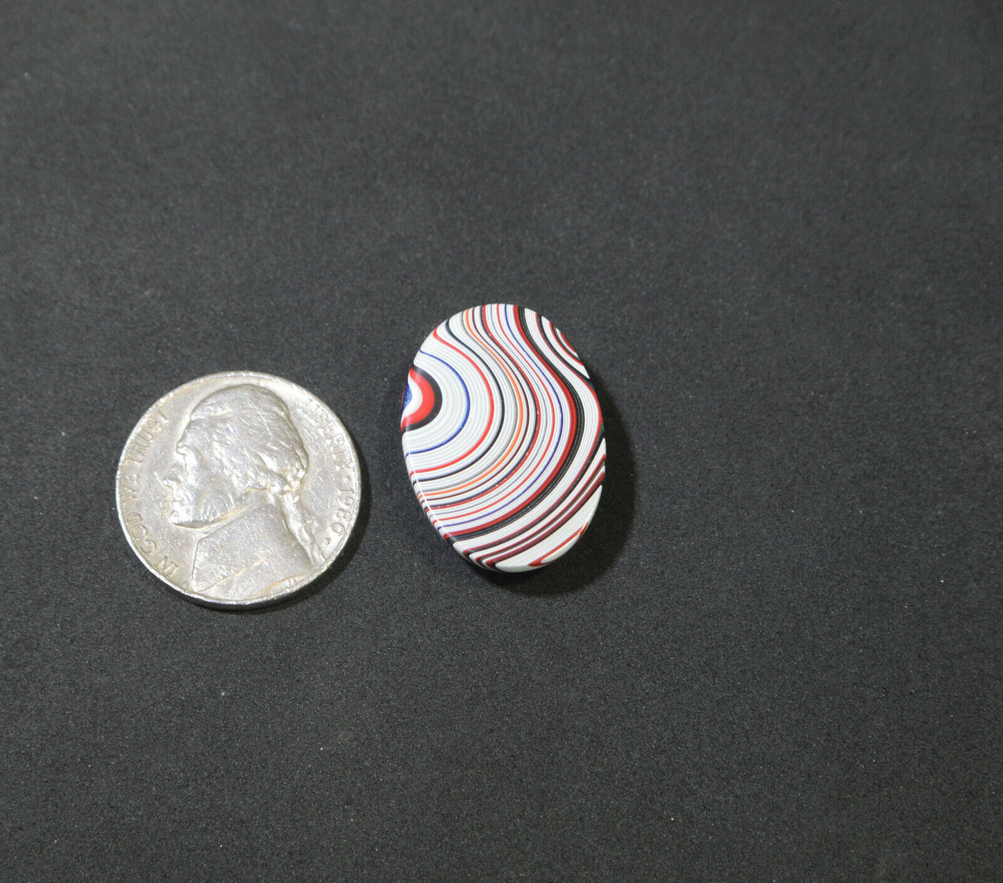 Fordite Cabochon, Fordite, Oval Fordite Cabochon, Semi Truck Fordite EB19