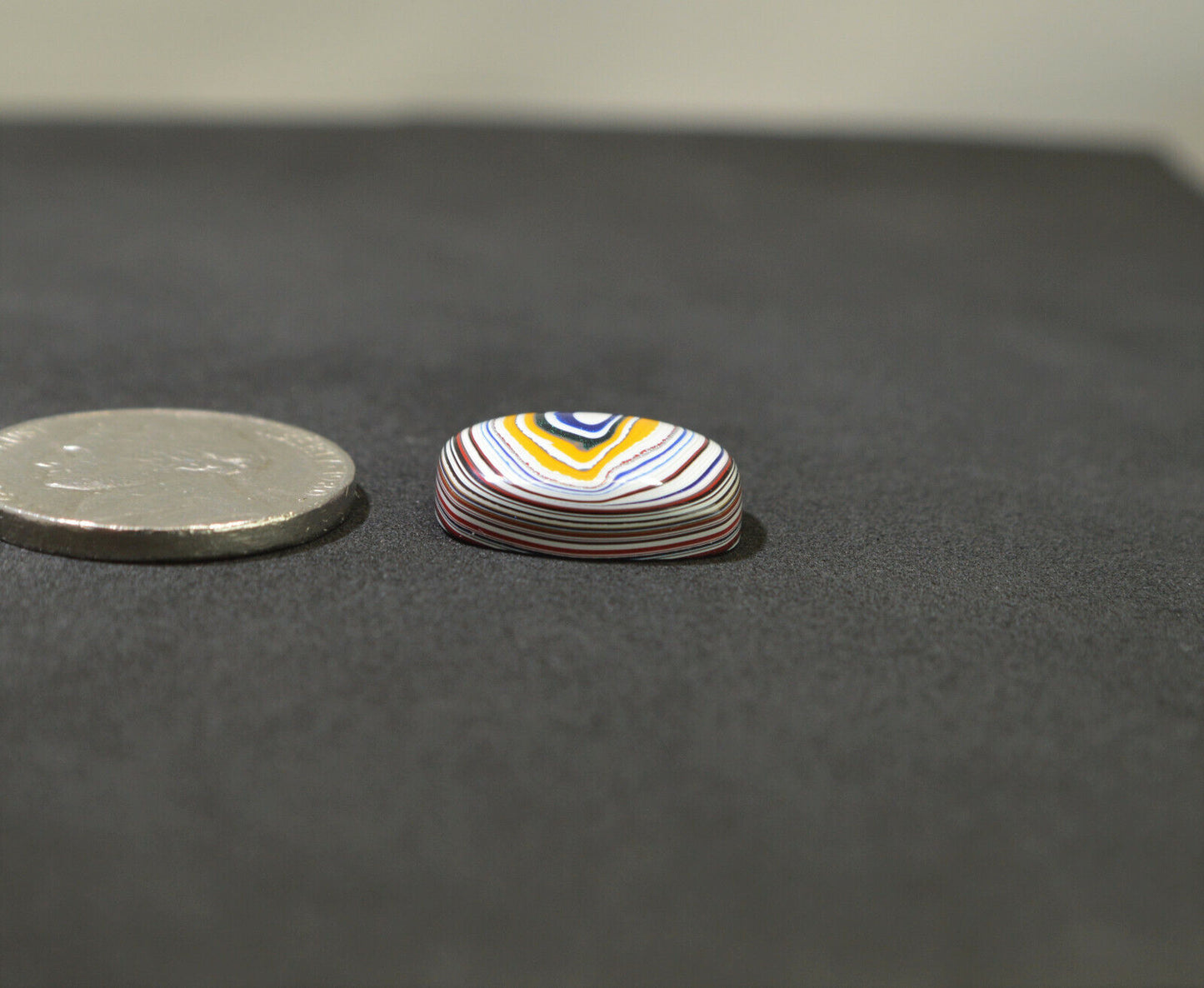 Fordite Cabochon, Fordite, SMALL Cushion Fordite Cabochon, Semi Truck EB18