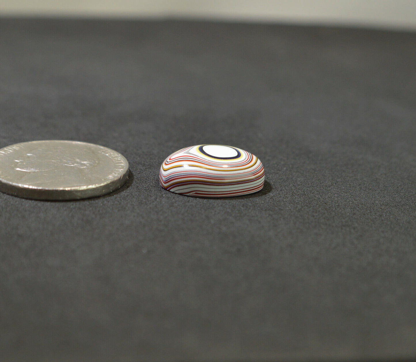 Fordite Cabochon, Fordite, SMALL Oval Fordite Cabochon EB17