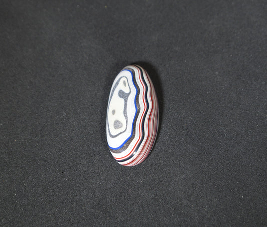 Fordite Cabochon, Domed Oval, Freightliner Fordite, Fordite for Jewelery, Fordite for Collecting, Semi Truck Fordite