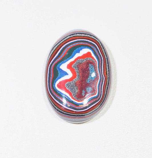 Cabochon, Fordite Cabochon, Polished Fordite, Large Oval Cabochon, Good Thickness, Fordite Gemstone, Gemstone