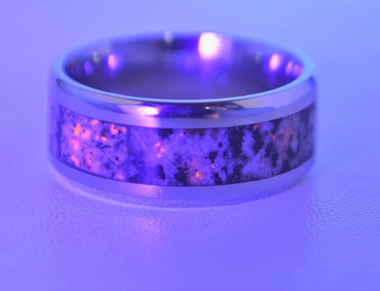 Yooper Ring, Lake Superior Sodalite, UP Michigan Fluorescent Stone, Yooper Gift, Sodalite Ring, Fluorescent Ring