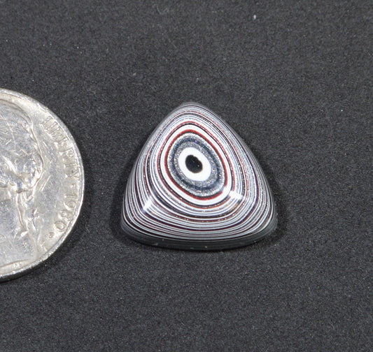 Fordite Cabochon, Michigan Fordite, Piece 1, Triangle Cabochon, W/O