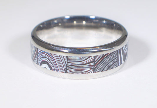 Fordite Ring, Size 10, Michigan Fordite Ring, Authentic Automotive Fordite, Fordite Jewelry, Unisex Fordite Ring, Fordite